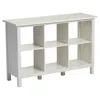 Quikfurn Adjustable Shelf 6-cube Bookcase Storage Unit Sideboard In White