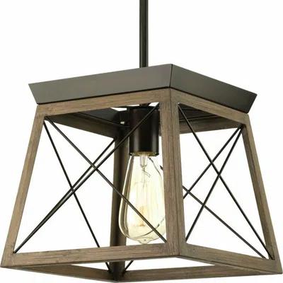 Quikfurn Antique Bronze Dimmable Light Lantern Geometric Chandelier In Brown