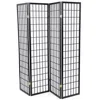 Quikfurn Black 4-panel Asian Style Shoji Room Divider Screen
