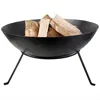 Quikfurn Black Cast Iron 23-inch Outdoor Fire Pit Bowl With Stand
