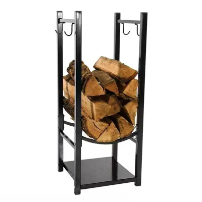 Quikfurn Black Indoor/outdoor 32-inch Firewood Log Rack