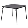 Quikfurn Black Multi-purpose Folding Table - Great For Playing Card Games Or Poker Table