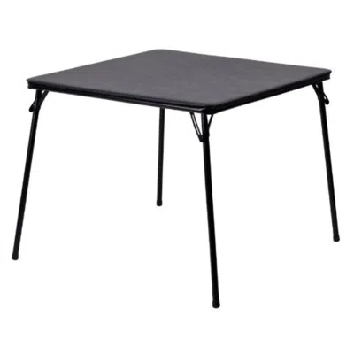 Quikfurn Black Multi-purpose Folding Table - Great For Playing Card Games Or Poker Table