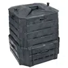 Quikfurn Black Plastic Compost Bin Composter For Home Garden Composting - 94 Gallon