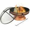 Quikfurn Cauldron Steel Wood Burning Fire Pit With Spark Screen