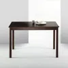 Quikfurn Classic 45 X 28 Inch Wooden Dining Table In Espresso Finish