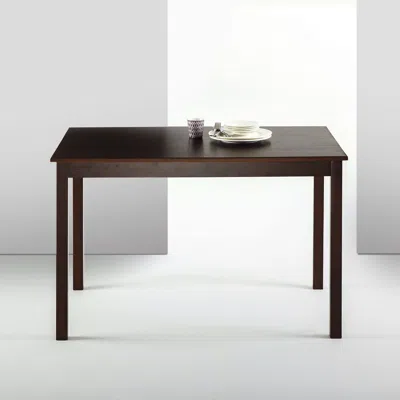 Quikfurn Classic 45 X 28 Inch Wooden Dining Table In Espresso Finish