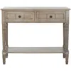 Quikfurn Console Accent Table Traditional Style Sofa Table In Distressed Cream