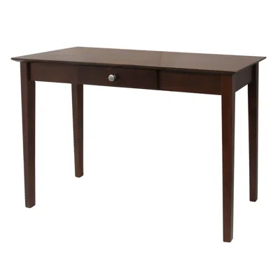Quikfurn Console Table Laptop Computer Desk Sofa Table In Walnut Finish