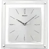 Quikfurn Contemporary 12.25-inch Square Quiet Analog Wall Clock