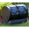 Quikfurn Duel Lid 7-cubic Ft. Composting Bin Tumbler With Compost Tea Collector