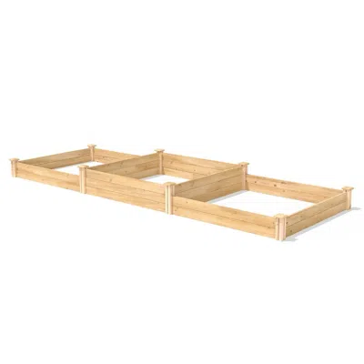 Quikfurn Farmhouse Cedar Wood Raised Garden Bed 4 Ft X 12 Ft - Made In Usa