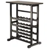 Quikfurn Floor-standing Dark Espresso Brown 24-bottle Wine Rack
