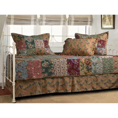 Quikfurn Floral 5-piece Daybed Ensemble Bedding Set