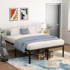 Quikfurn Full 18-inch Rounded Edge Corners Metal Bed Frame With Under-bed Storage Space