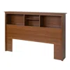 Quikfurn Full / Queen Size Bookcase Headboard In Cherry Wood Finish