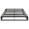 Quikfurn Full Size Modern Low Profile Heavy Duty Metal Platform Bed Frame