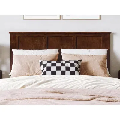 Quikfurn Full Size Traditional Style Headboard In Walnut Wood Finish In Pattern