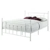 Quikfurn Full White Metal Platform Bed Frame With Headboard And Footboard