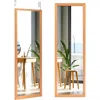 Quikfurn Gold Full Length Bedroom Mirror With Over The Door Or Wall Mounted Design