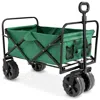 Quikfurn Green Heavy Duty Collapsible Multipurpose Indoor/outdoor Utility Garden Cart