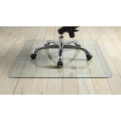 Quikfurn Heavy Duty 36 Inch Tempered Glass Chair Mat