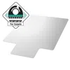 Quikfurn Heavy Duty 47 X 35 Inch Chair Mat With Lip For Low To Medium Pile Carpet Floor