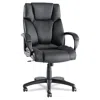 Quikfurn High-back Swivel Tilt Black Soft Touch Leather Office Chair