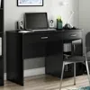 Quikfurn Home Office Work Desk In Black Finish