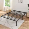Quikfurn King 16-inch Heavy Duty Metal Bed Frame With 3,500 Lbs Weight Capacity