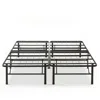 Quikfurn King Size Folding Sturdy Metal Platform Bed Frame With Storage Space