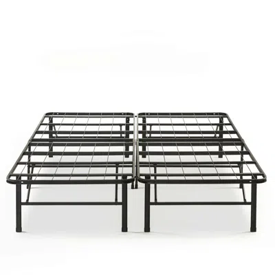 Quikfurn King Size Folding Sturdy Metal Platform Bed Frame With Storage Space