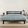 Quikfurn King Size Heavy Duty Metal Platform Bed Frame With Headboard And Wood Slats