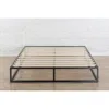 Quikfurn King Size Modern 10-inch Low Profile Metal Platform Bed Frame With Wood Slats