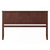 Quikfurn King Size Traditional Style Headboard In Walnut Wood Finish