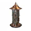 Quikfurn Large Copper Bird Feeder With 3 Tubes And 9 Feeding Ports