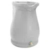 Quikfurn Light Grey Granite 65 Gallon Plastic Urn Rain Barrel With Planter Top