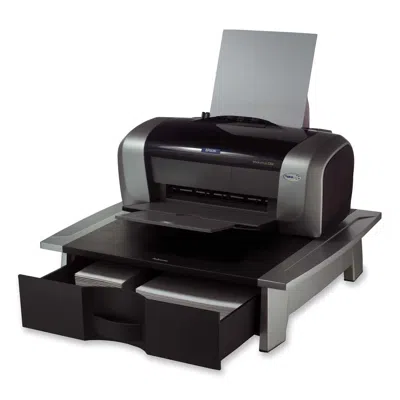Quikfurn Low Profile Contemporary Printer Stand With Paper Drawer
