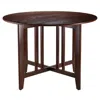 Quikfurn Mission Style Round 42-inch Double Drop Leaf Dining Table