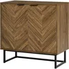 Quikfurn Modern Entryway Sideboard Buffet Dining Storage Cabinet In Walnut Wood Finish