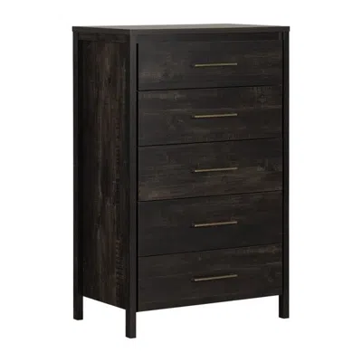 Quikfurn Modern Java 5 Drawer Storage Chest