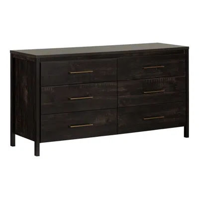 Quikfurn Modern Java 6 Drawer Double Dresser