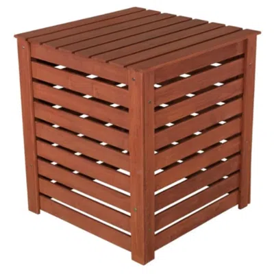 Quikfurn Outdoor 90 Gallon Solid Wood Compost Bin With Brown Finish