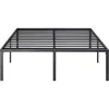 Quikfurn Queen 18-inch Metal Platform Bed Frame With Under-bed Storage Space
