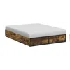 Quikfurn Queen Metal Wood Platform Bed Frame With 4 Storage Drawers - 800 Lbs Max Weight