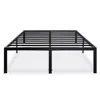 Quikfurn Queen Size 18-inch High Rise Heavy Duty Metal Platform Bed Frame With Steel Slats