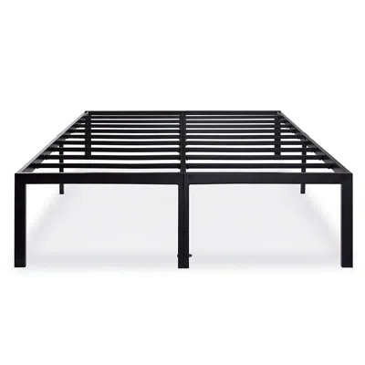 Quikfurn Queen Size 18-inch High Rise Heavy Duty Metal Platform Bed Frame With Steel Slats