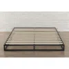Quikfurn Queen Size 6-inch Low Profile Metal Platform Bed Frame With Wooden Slats