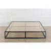 Quikfurn Queen Size Modern 10-inch Low Profile Metal Platform Bed Frame With Wood Slats