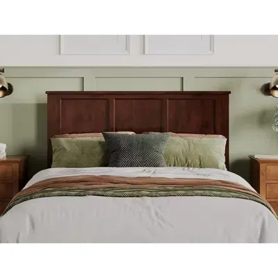 Quikfurn Queen Size Traditional Style Headboard In Walnut Wood Finish